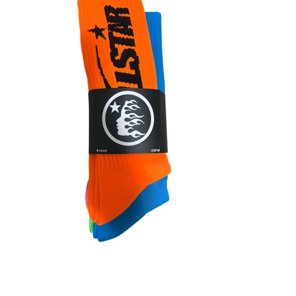 Hellstar 4-Pack Neon Socks – Brand New – Bright & Fun